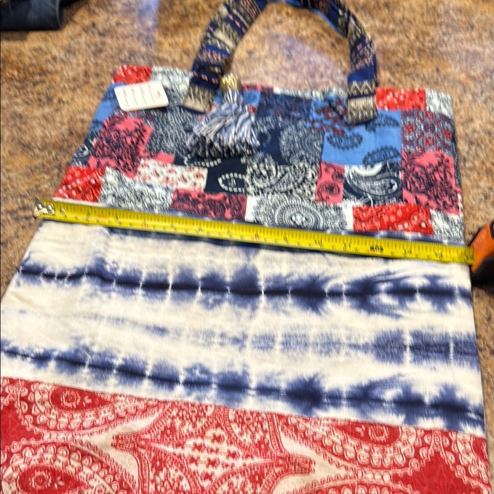Colorful Patchwork Tote Bag - Picture 4 of 9